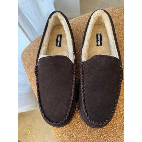 Lands' End Other - Lands end men’s Suede Moccasin Slippers NEW